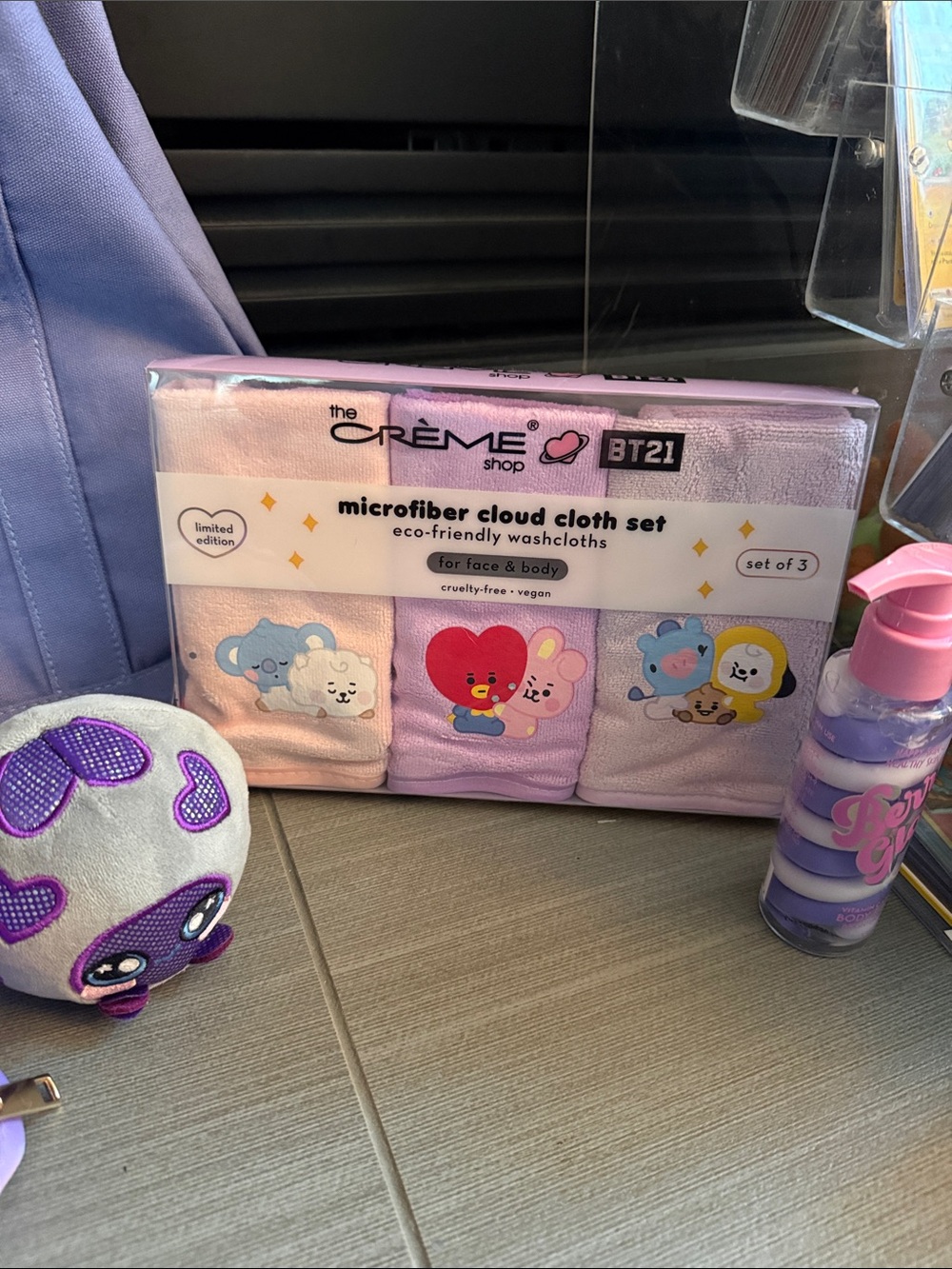 Bundle Cat Mom Tote Bag and Accessories Set - Lavender - Picture 5 of 5